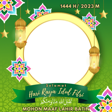 Inilah link twibbon Hari Raya Idul Fitri 2023. (Twibbonize.com)