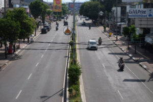 Doni Serang Jalur Protokol Kota Serang Masih Sepi Saat Libur Lebaran 1