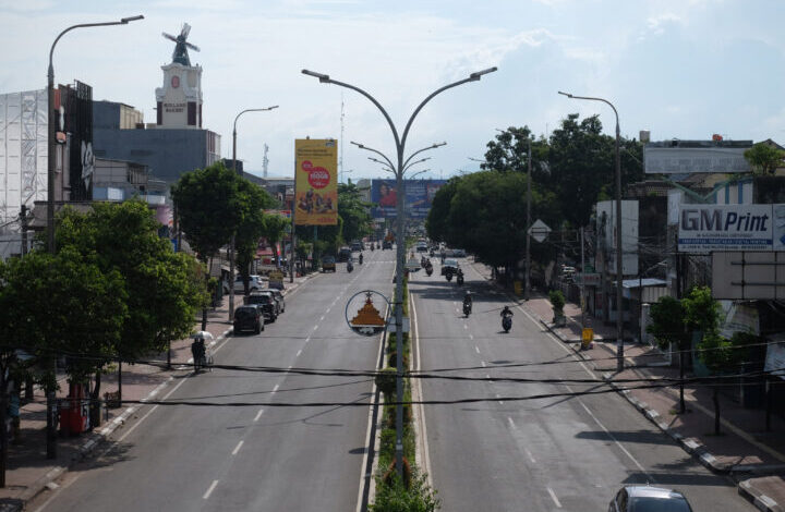 Jalur Protokol Kota Serang Masih Sepi Saat Libur Lebaran