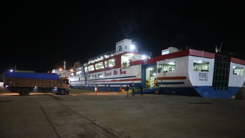 KMP Rishel di Pelabuhan Ciwandan.
