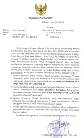 Surat teguran Helldy Agustian