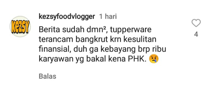 Tupperware bangkrut