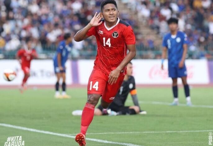 Start mulus dipetik Timnas Indonesia U-22, setelah menghajar Timnas Filipina U-22 dengan skor 3-0, babak Grup A Sea Games 2023 di Olympic Stadium, Phnom Phen.