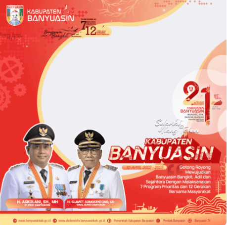 Link Twibbon Hari jadi Kabupaten Banyuasin ke-21