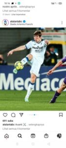 Atalanta berhasil mencuri satu poin usai melawan Fiorentina dengan skor 1-1 pada pekan ke-30 Liga Seri A Italia 2022-2023.