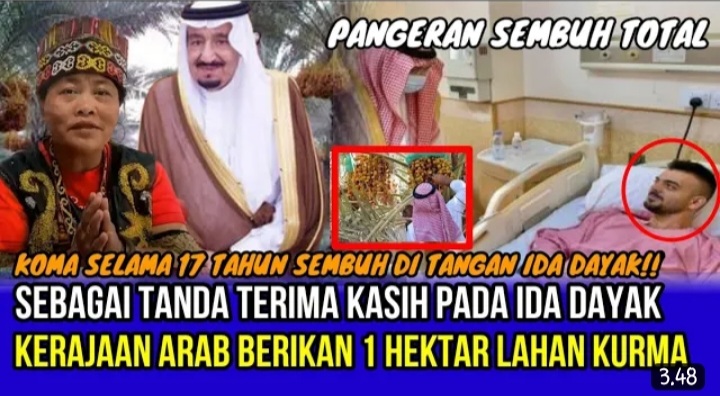 Selain Obati Pangeran Arab, Ibu Ida Dayak Diberi Penghargaan Oleh ...