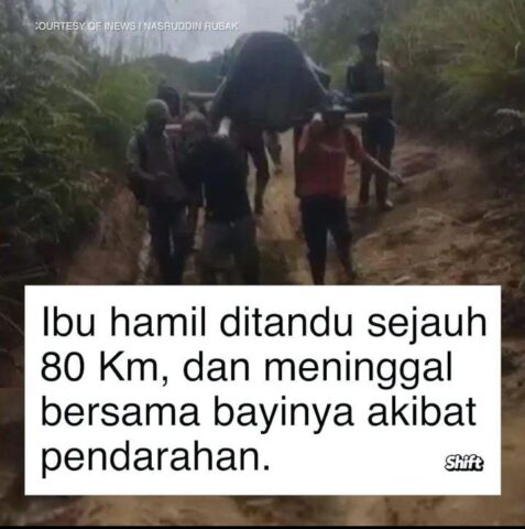 Ibu dan Bayi Meninggal Dunia Setelah 17 jam Ditandu