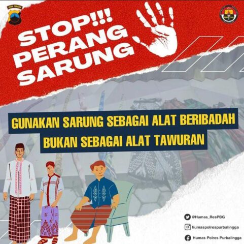 Stop lakukan perang sarung