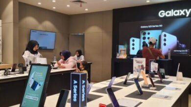 Suasana kunjungan di Samsung Experience Store Mall Of Serang pada Kamis, 28 April 2023 (Mia Reva/Banten Raya)