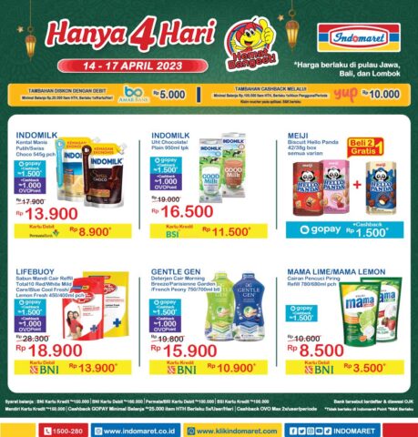 Berikut tampilan katalog promo JSM Indomaret terbaru 14-17 April 2023 (Instagram @indomaret)