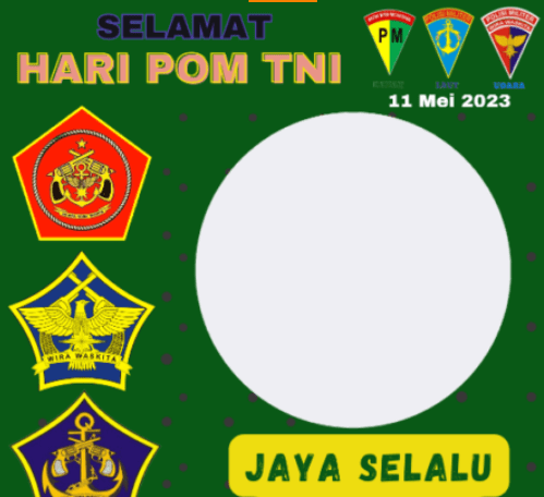 Link Twibbon Hari POM TNI 2023 Gratis Download