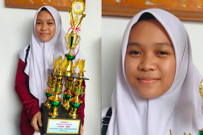 siswi SMA Terpadu Al-Qudwah juara 2 desain poster di FLS2N Kabupaten Lebak