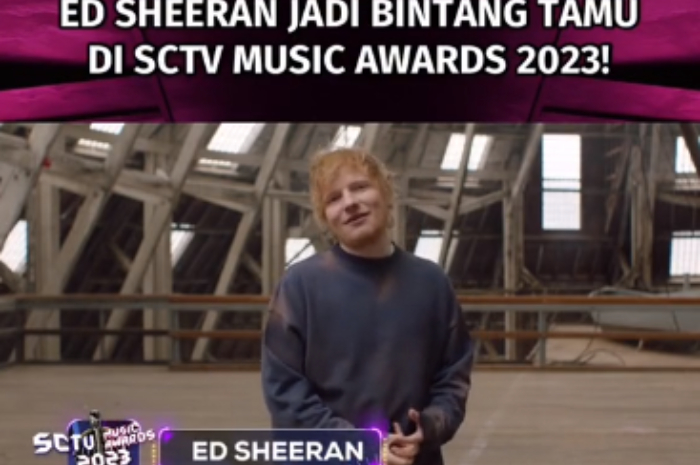 Ed Sheeran di SCTV Music Awards 2023