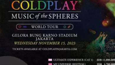 Tiket Presale Konser Coldplay Jakarta 2023