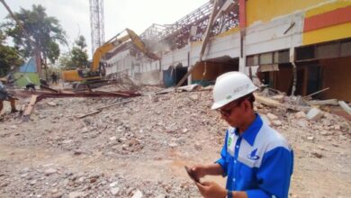 Pembangunan lanjutan landscape Masjid Agung Ats Tsauroh Kota Serang tengah dilaksanakan oleh PT. Trias Jaya Perkasa, sudah berlangsung sejak dua pekan lalu.