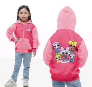 Model baju anak perempuan terbaru, jaket dan hoodie (Shopee/mallin.kids)