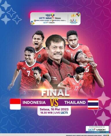 link nonton final SEA Games 2023 Indonesia vs Thailand
