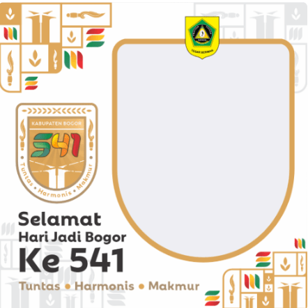 Berikut twibbon Hari Jadi Kota Bogor ke-541 tahun 2023