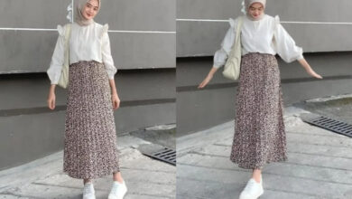 Outfit kuliah hijab