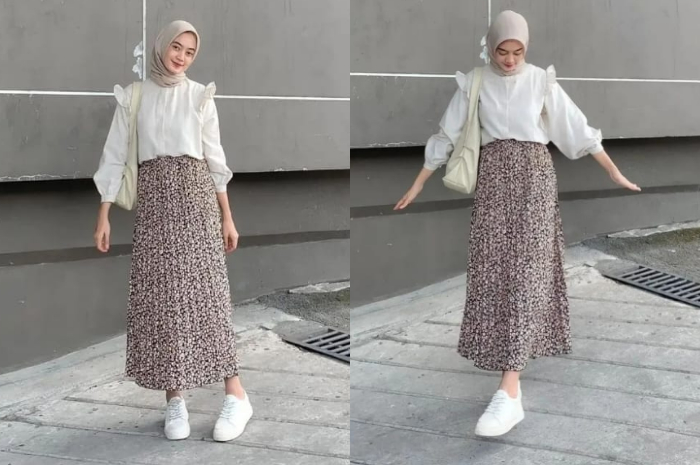 Outfit kuliah hijab