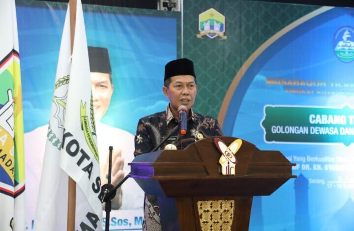 MTQ XI Tingkat Kota Serang tahun 2023 resmi digelar. Dibuka Walikota Serang Syafrudin di Aula Gedung UIN SMH Banten, Ciceri, Kota Serang, Selasa 6 Juni 2023.