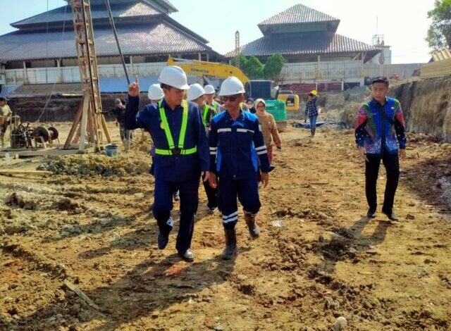 Monitoring Pembangunan Masjid Agung Ats Tsauroh, Walikota Syafrudin: Alhamdulillah Sudah 6,8 Persen