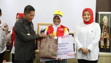 Syafrudin lepas kontingen PMR kota Serang ke Jumbara Nasional IX