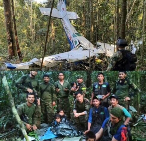 empat anak korban pesawat jatuh ditemukan selamat