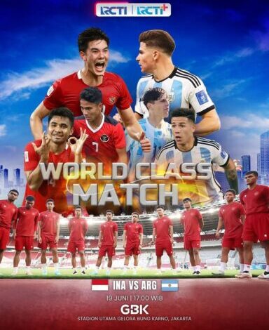 Link live streaming Indonesia vs Argentina