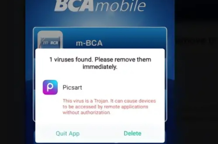 BCA angkat suara terkait pop up peringatan virus
