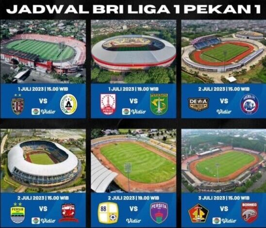 Jadwal Pertandingan BRI Liga 1 Indonesia 2023-2024, ada Bali United Vs PSS Sleman di Laga pembuka