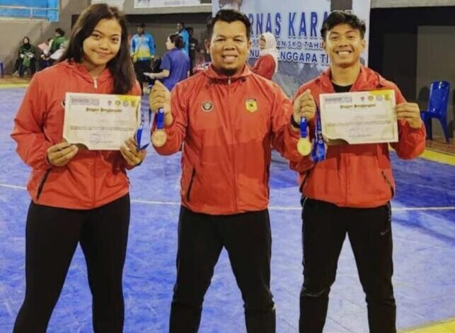 Setelah 4 tahun absen, dua karateka kota Serang berjaya di kejurnas karate antar PPLP 2023