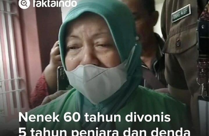 Nenek usia 60 tahun di Surabaya, divonis 5 tahun penjara gara-gara terima paket dari sang anak, kenapa?