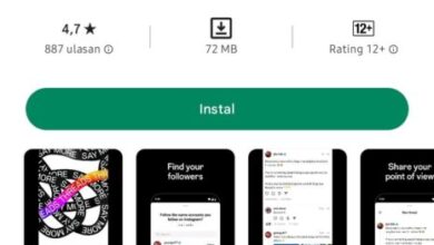 Tampilan aplikasi Threads yang baru dirilis Kamis, 6 Juli 2023. (Play Store: Threads)