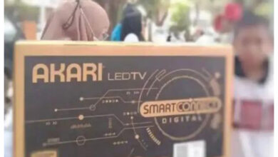 Pemenang hadiah utama Umrah Jalan Sehat diganti TV dan Dispenser
