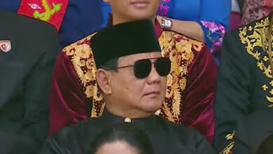 sorakan meriah untuk Prabowo Subianto