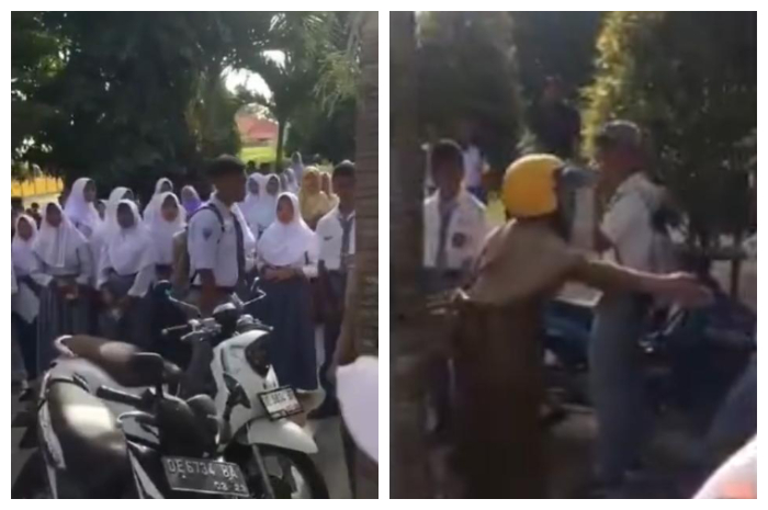 Guru di Maluku dibully oleh belasan Siswa, disoraki hingga kunci Motor diambil