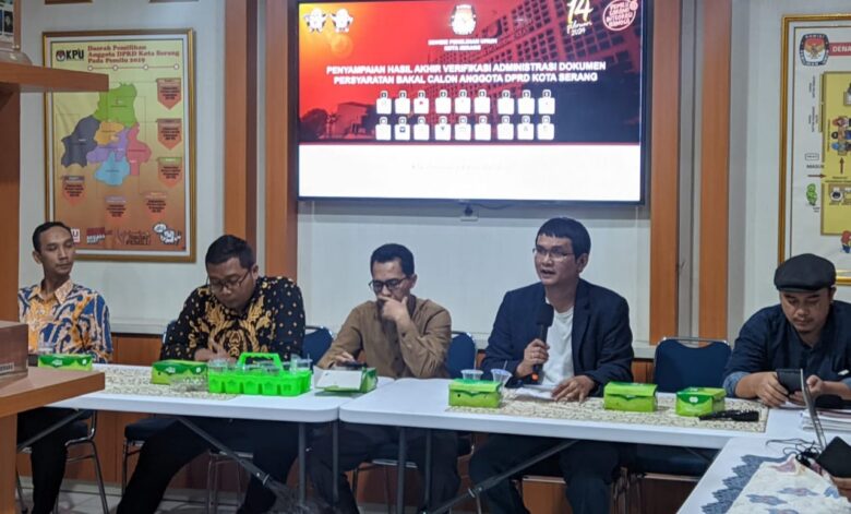 KPU Kota Serang buka tanggapan masyarakat soal profil bacaleg pemilu 2024