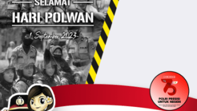 Twibbon HUT Polwan ke 75, 1 September 2023