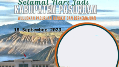 Twibbon Hari Jadi Kabupaten Pasuruan ke 1094