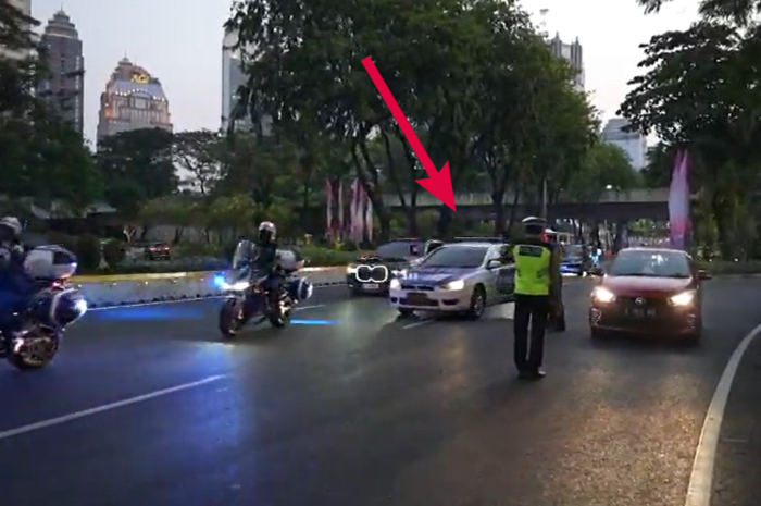 mobil polisi terobos rombongan KTT ASEAN 2023
