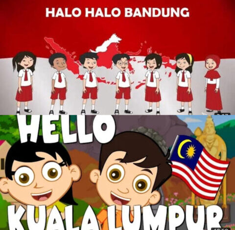 Ini lirik lagu Halo Halo Bandung dan Helo Kuala Lumpur. (Youtube/Sitususu Shema dan Lagu Kanak TV)
