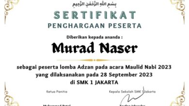 Link download template sertifikat peserta acara Maulid Nabi 2023. (Canva)