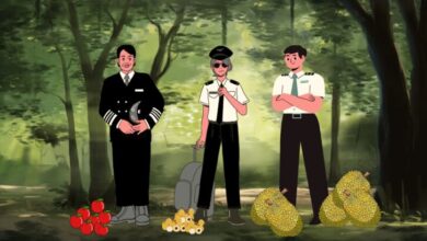 identitas cerita tiga pilot di pulau kanibal