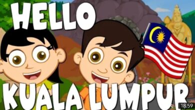 Lagu Malaysia Halo Kuala Lumpur yang diduga jiplak lagu Halo Halo Bandung. (YouTube/Lagu Kanak TV)