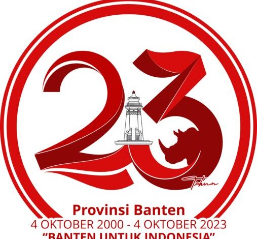 Link download logo HUT Banten ke-23 tahun 2023. (Pemprov Banten)