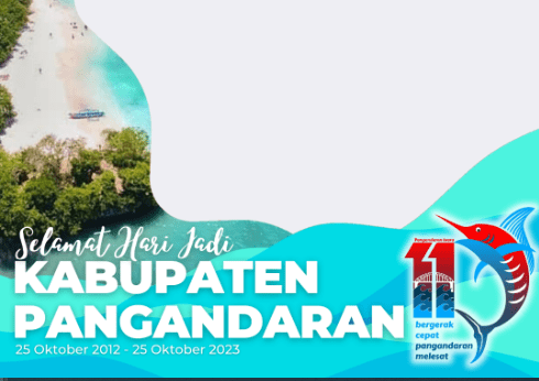 Twibbon Hari Jadi Kabupaten Pangandaran ke-11