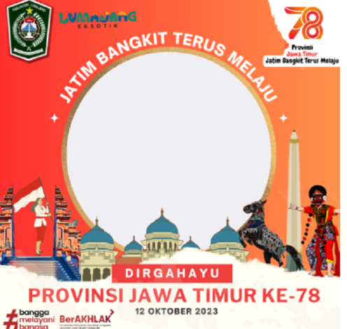 20 link twibbon Hari Jadi Provinsi Jawa Timur 2023 yang bisa simpan dan download bingkainya