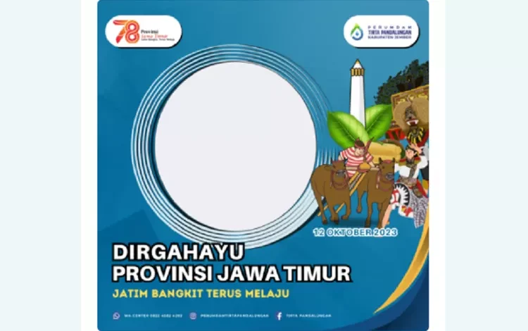 download link twibbon peringatan HUT ke-78 Provinsi Jawa Timur dan yuk pasang jadi foto profil