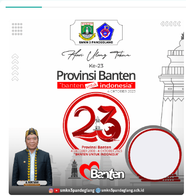 Link Twibbon HUT Banten ke 23